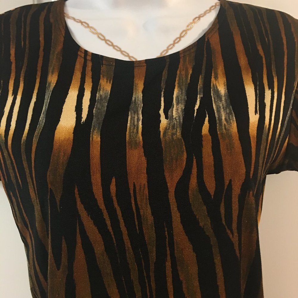 I'Vory Medium Top Animal Print Stretchy very soft. - Picture 2 of 6
